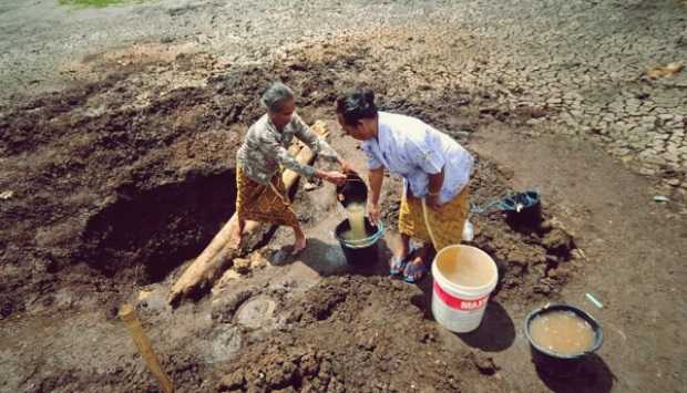 ilustrasi kekeringan air