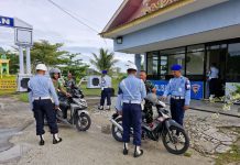 Satpomau Lanud Raden Sadjad Natuna Gelar Razia Disiplin Sambut HUT ke-79