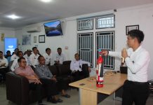 Imigrasi Tarempa Cegah Kebakaran dengan Gelar Safety Training Pemadaman Api