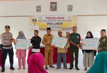 Serda Binran Hadiri Penyaluran BLT Dana Desa Landak, Pastikan Kegiatan Aman dan Lancar