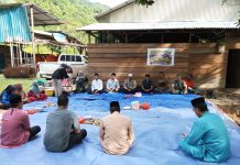 Babinsa Serma Edi Sucipto Hadiri Peremian Program Ketahanan Pangan Desa Kuala Maras