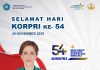 Ketua TP PKK Apresiasi Dedikasi Korpri pada Peringatan HUT ke-54