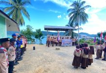 Posal Memperuk Lanal Tarempa Dukung Kegiatan Pramuka di Desa Nyamuk