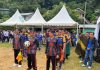 HUT KORPRI ke-54 di Anambas Meriah, Bupati Aneng Ikuti Pertandingan Sepakbola Sarung Bareng Wabup