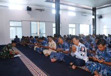 Personel Lanud RSA Natuna Sambut Tahun 2026 dengan Doa Bersama
