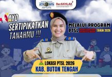 Kantor Pertanahan Buton Tengah Buka Program PTSL 2026 Menyasar 14 Desa
