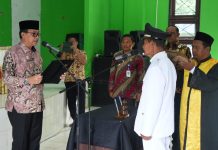 Wabup Jarmin Lantik dan Kukuhkan Perpanjangan Masa Jabatan Kades Cemaga hingga 2028