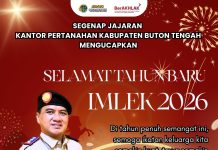 Kantor Pertanahan Kabupaten Buton Tengah Ucapkan Selamat Tahun Baru Imlek 2026