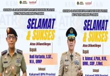 Kantor Pertanahan Buton Tengah Beri Ucapan Selamat atas Pelantikan Kakanwil BPN Sulawesi Tenggara dan Sumatera Selatan