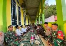 Danramil 04/Letung Hadiri Kegiatan Safari Ramadan Pemkab Anambas di Jemaja Timur