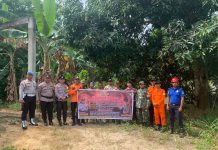 Personel Koramil 04/Letung Ikut Patroli Gabungan di Jemaja, Imbau Warga Waspadai Karhutla