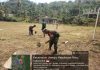 Serda R.A. Binran Bol Hutabarat Gotong Royong Siapkan Lapangan Turnamen Cup II Desa Rewak
