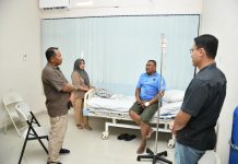 Danlanud RSA Natuna Tinjau Kondisi Anggota, Beri Semangat Pemulihan