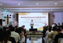 Hadiri Perayaan Paskah Kementerian ATR/BPN, Menteri Nusron: Paskah Membangun Semangat Kebangkitan Bangsa