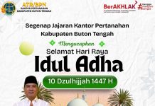 Momentum Idul Adha 1447 H, Kepala Kantor Pertanahan Buteng Ajak Masyarakat Perkuat Nilai Kepedulian Sosial