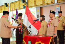Kasmarni Dikukuhkan sebagai Kamabicab, Pengurus Kwarcab Pramuka Bengkalis Resmi Dilantik
