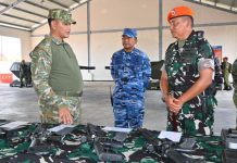 Danlanud RSA Dampingi Pangkogabwilhan I Tinjau Kesiapan Arhanud di Natuna