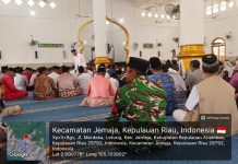 Babinsa Sertu Olih Solih Hadiri Tabligh Akbar Tahun Baru Islam 1448 H dan HUT ke-18 Anambas di Jemaja