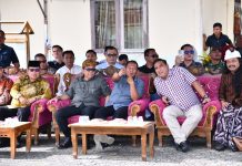 Danlanud RSA Natuna Bersama Forkopimda Ramaikan Pawai Budaya dan Grebek Gunungan Desa Tapau