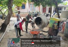 Serka Didih Komsos dengan Pekerja, Dorong Pembangunan Jalan Permukiman Berkualitas di Letung