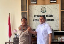 Kapolres Anambas dan Kajari Perkuat Sinergitas, Tegaskan Komitmen Penegakan Hukum yang Profesional