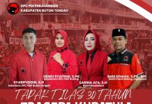 Peringatan 30 Tahun Tragedi Kudatuli, DPC PDI Perjuangan Buton Tengah Gelar Tapak Tilas Sejarah Perjuangan