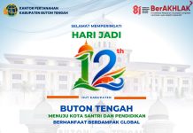 Kantor Pertanahan Buton Tengah Ucapkan Selamat Hari Jadi ke-12 Kabupaten Buton Tengah