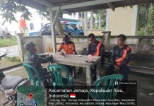 Babinsa Koramil 04/Letung dan BPBD Jemaja Perkuat Koordinasi Antisipasi Bencana