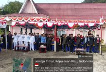 Koramil 04/Letung Ikuti Upacara HUT ke-81 RI di Jemaja Timur