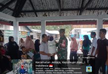Koptu Fian Hendratmo Dampingi Penyaluran Bantuan Beras untuk 55 KPM di Desa Impol