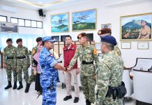 Danlanud Raden Sadjad Sambut Taruna Akademi TNI, Dukung Bhakti Integratif dan MPLS Sekolah Rakyat Natuna