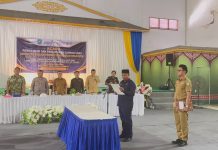 Syamsir Lantik 29 Anggota BPD di Lima Desa Kecamatan Siantan