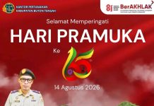 Kantah Buton Tengah Ajak Pramuka Perkuat Karakter Generasi Muda Menuju Indonesia Emas 2045