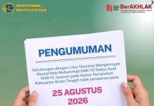 Libur Maulid Nabi, Layanan Kantor Pertanahan Buton Tengah Tutup dan Buka Kembali Pada Rabu 26 Agustus 2026
