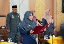 Lantik 83 Pejabat, Bupati Siak Afni: Jangan Cari Muka, Promosi Berdasarkan Kinerja