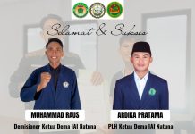 Estafet Kepemimpinan DEMA IAI Natuna Berlanjut, Ardika Pratama Ditunjuk sebagai PLH Ketua