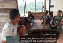 Babinsa Koramil 04/Letung Komsos dengan Poktan Mekar Asih, Dorong Ketahanan Pangan di Bukit Padi