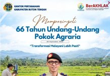 Peringati HANTARU dan 66 Tahun UUPA, Kantah Buton Tengah Berkomitmen Wujudkan “Transformasi Melayani Lebih Pasti”
