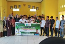 Babinsa Koramil 04/Letung Hadiri Musyawarah Penetapan RKPDes Mampok