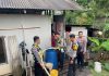 Hari Lalu Lintas ke-71, Satlantas Polres Natuna Salurkan Air Bersih untuk Warga Sebadai Ulu