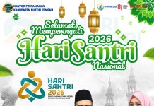 Kantor Pertanahan Buton Tengah Ucapkan Selamat Hari Santri Nasional 2026