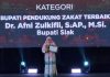 Bupati Siak Afni, Satu-satunya Kepala Daerah dari Riau Penerima Grand Award Baznas RI 2026