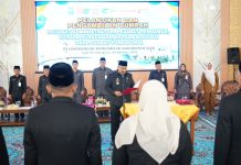 Lantik 90 Pejabat Pemkab Siak, Syamsurizal Ingatkan Jabatan Bukan Hak Istimewa