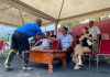 Bupati Aneng dan Istri Berbaur dengan Warga Saksikan Pertandingan Piala Gubernur Kepri di Anambas