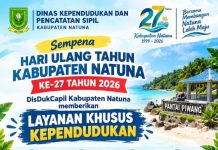 HUT ke-27 Natuna, Disdukcapil Hadirkan Layanan Kependudukan di Pantai Piwang