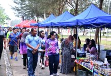 Danlanud RSA dan Ketua PIA AG Kunjungi UMKM di Pasar Minggu Ria Natuna